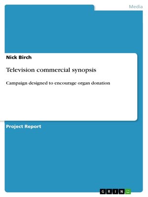cover image of Television commercial synopsis